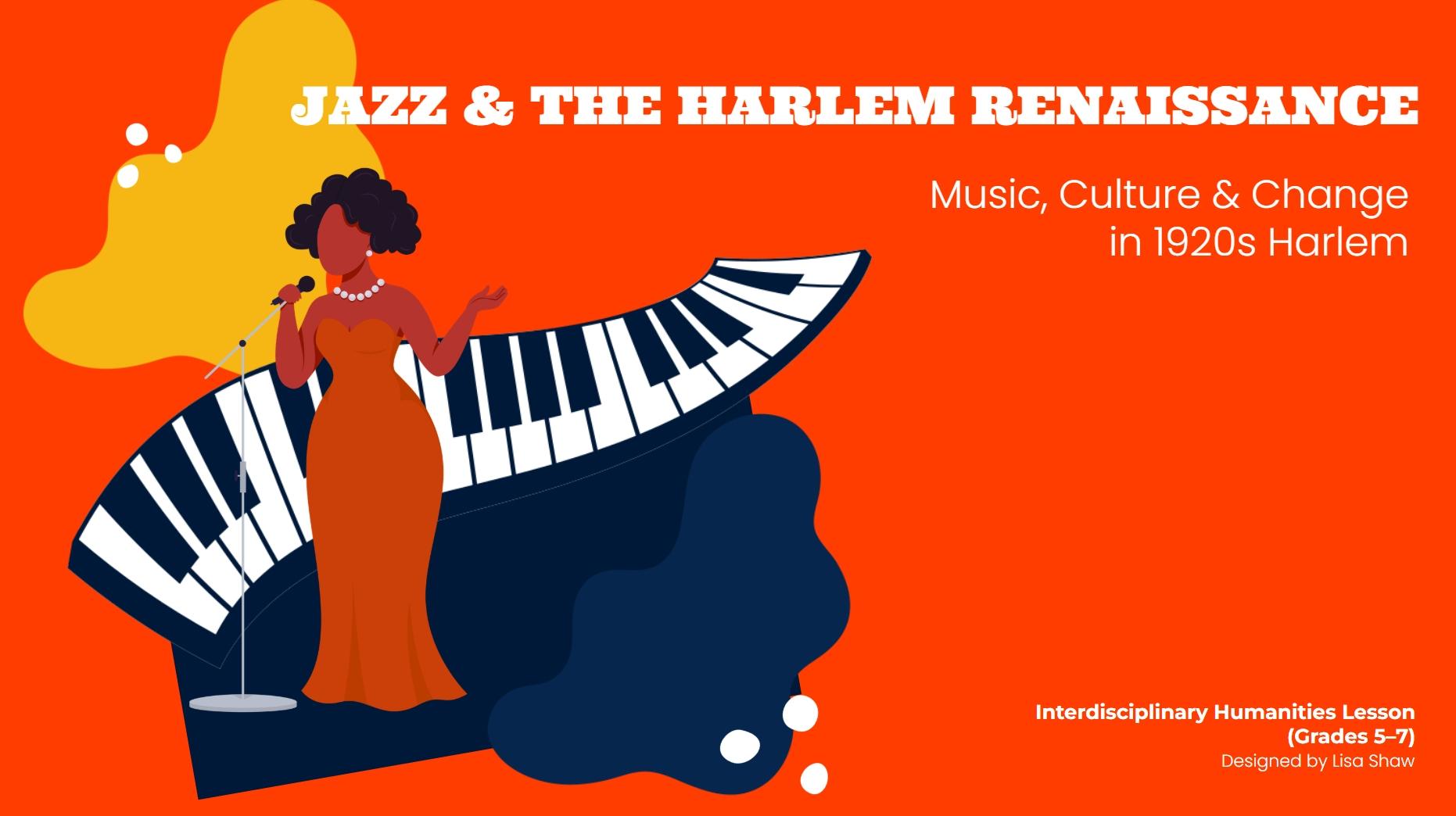 Jazz and the Harlem Renaissance lesson cover